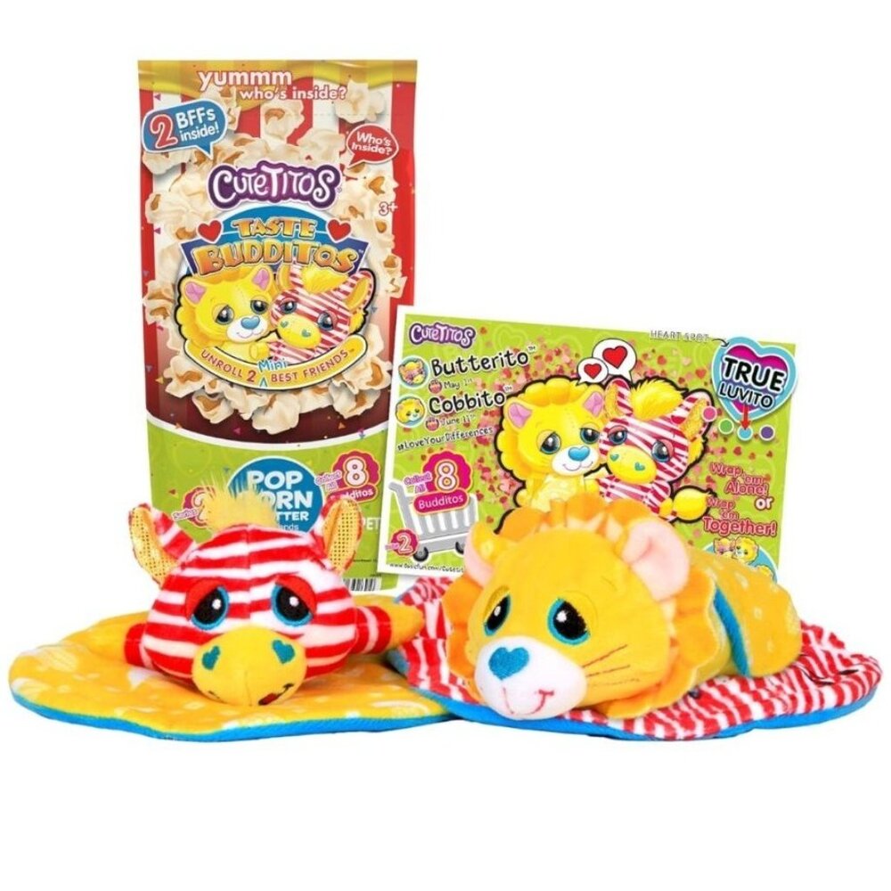 Cutetitos Budditos Taste Budditos Butterito & Cobrito Plush Toys - 2 BFFs - 8" S